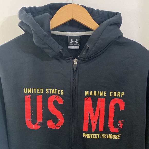 Under Armour men’s hoodie, medium size, W22.5, L27.5, 100%polyester - Picture 2 of 8